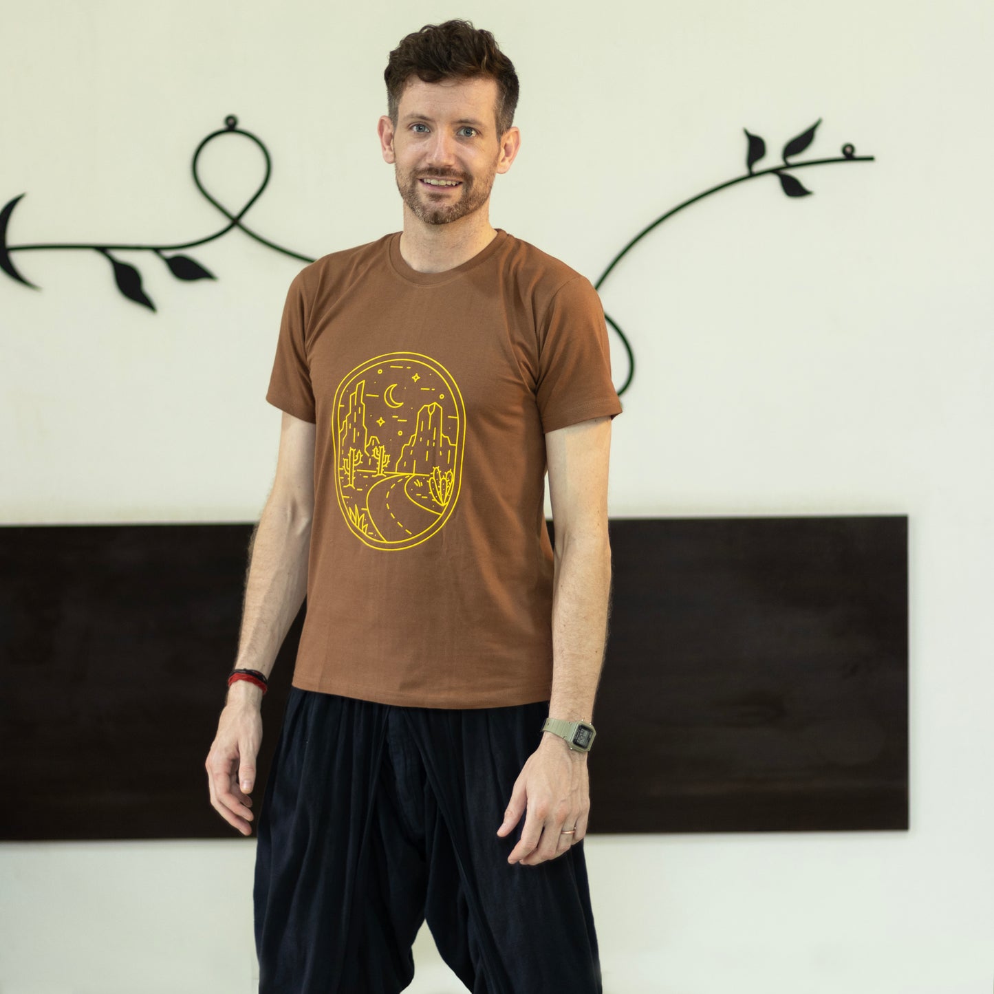 DYOGIQ® - Desert Night Unisex Brown T-shirt