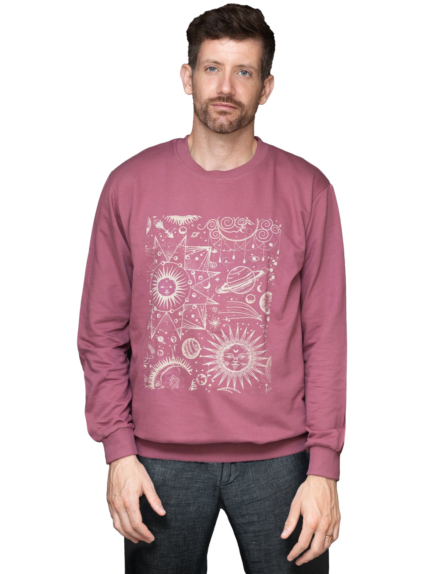 DYOGIQ® - Cosmos Unisex Rust Rose Sweatshirt