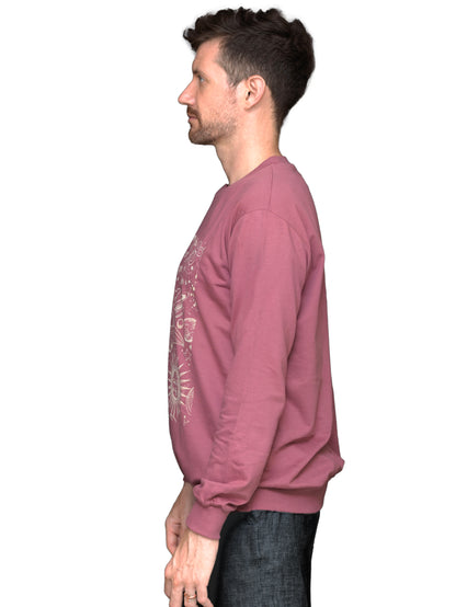 DYOGIQ® - Cosmos Unisex Rust Rose Sweatshirt