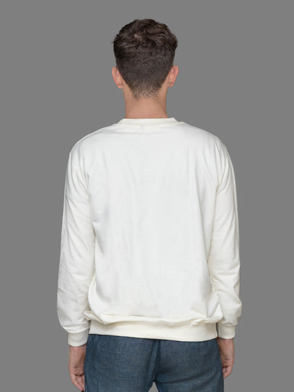 DYOGIQ® - Wear Right Mask Unisex Antique White Sweatshirt