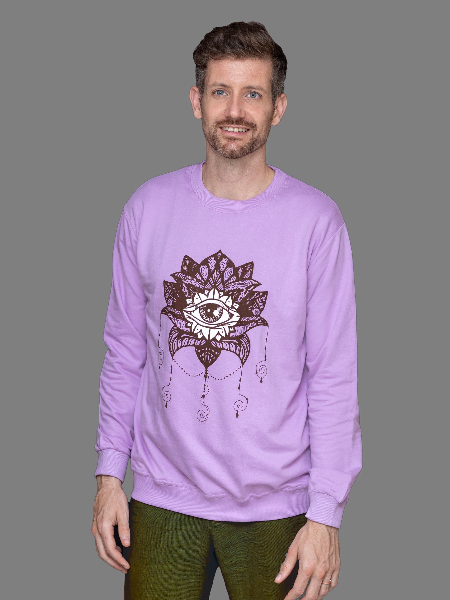 DYOGIQ® - Divine Eye Unisex Lavender Sweatshirt